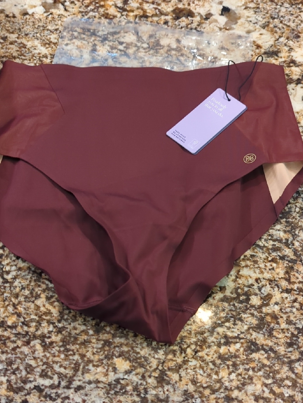Honeylove Crossover Brief Fig Panties Medium Nwt
